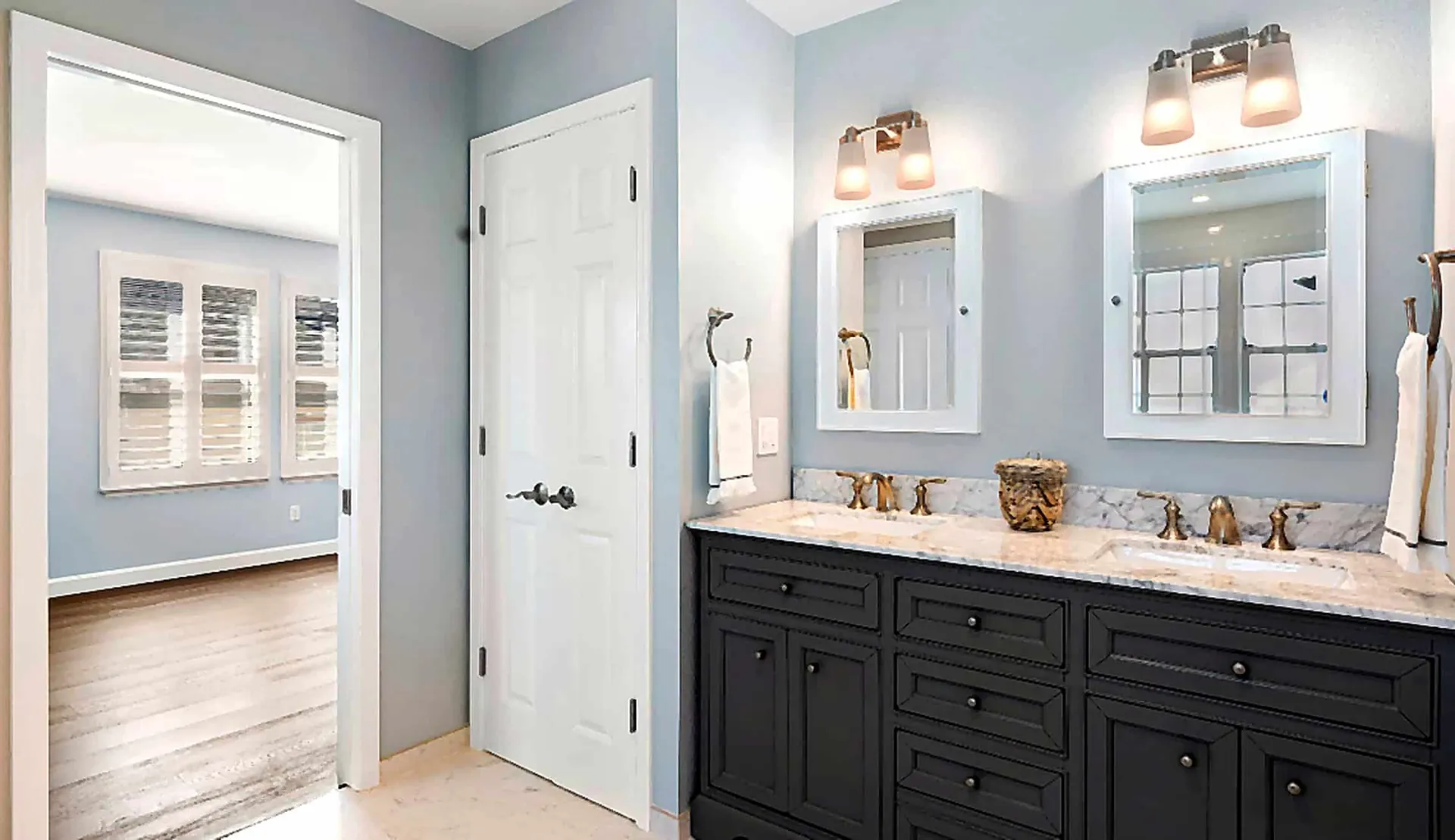 Charlotte double vanity bathroom