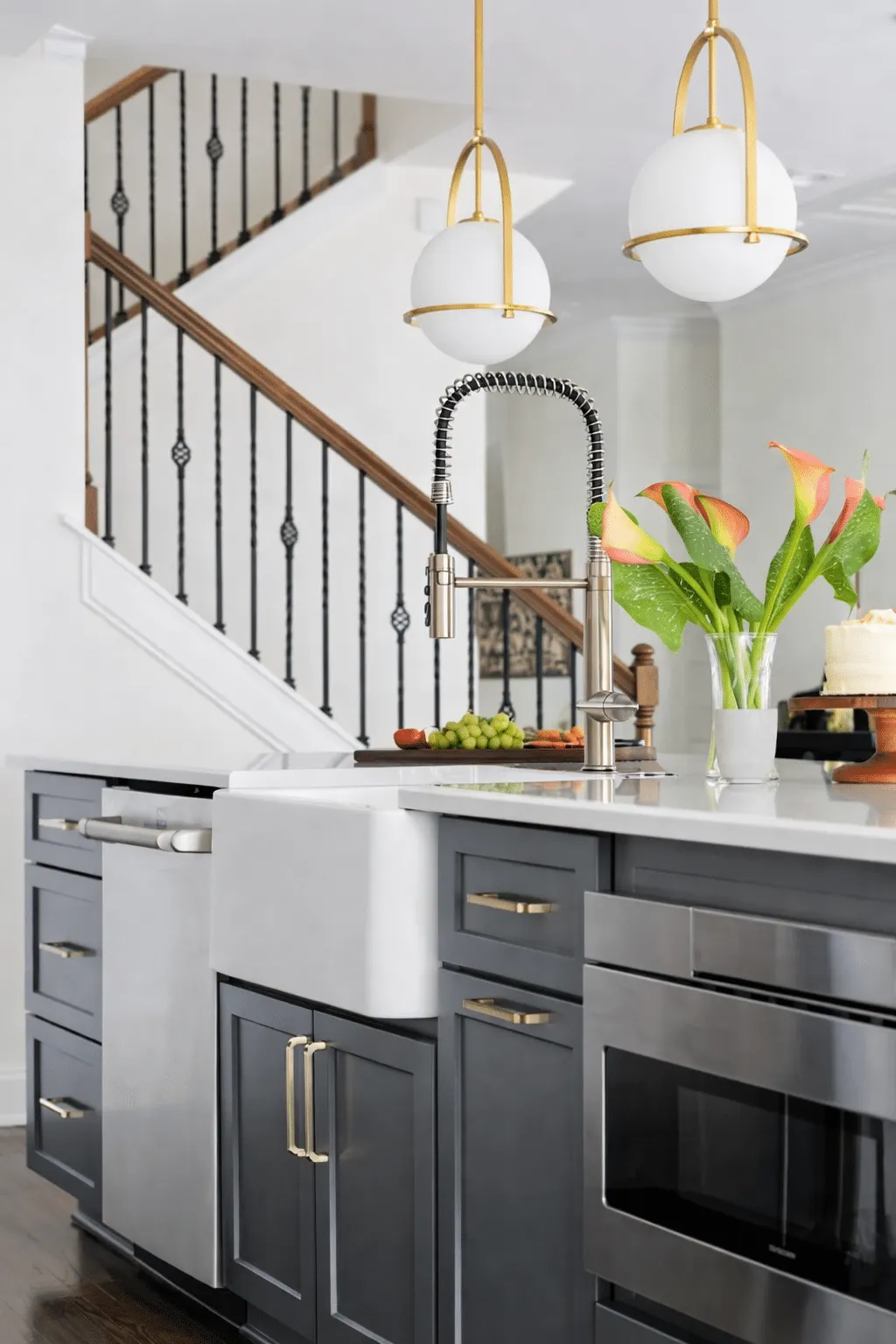 Two-tone kitchen in Charlotte