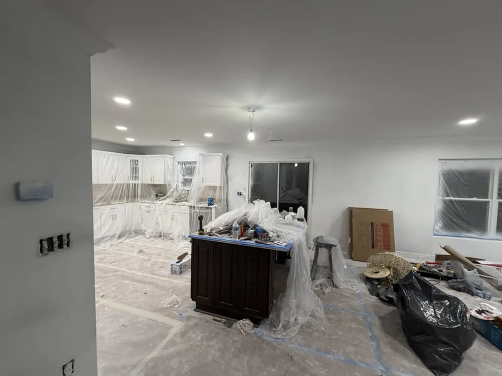 Kitchen demolition during a whole-home renovation