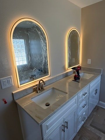 Tub-to-shower conversion Concord NC — Starlights Renovations